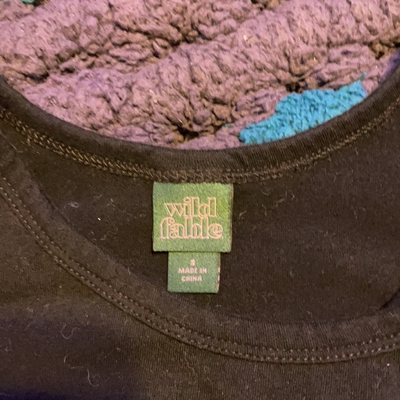 Black Cropped tank top wild fable size S - Picture 3 of 3